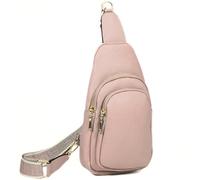 Sling Bag For Women & Men - Small Monostrap Rainproof Backpack Crossbody Chest Bag Purse - Juliet (Baby Pink)