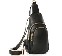 Sling Bag For Women & Men - Small Monostrap Rainproof Backpack Crossbody Chest Bag Purse - Juliet (Black)