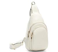 Sling Bag For Women & Men - Small Monostrap Rainproof Backpack Crossbody Chest Bag Purse - Juliet (White)