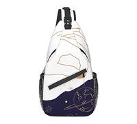 Sling Bag Hand Planet Magic Boho Tarot Hiking Daypack Crossbody Shoulder Backpack Travel Chest Pack for Men Women