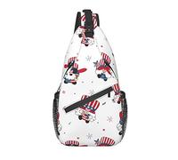 Sling Bag Independence Day Happy Gnomes Patriotic Hiking Daypack Crossbody Shoulder Backpack Travel Chest Pack for Men Women