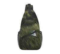 Sling Bag Kite On The Grass Prints Handbag Lightweight Durable Shoulder Bag, For Running, Office, Walking, Travel, Cycling