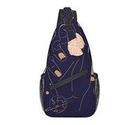 Sling Bag Magic Boho Tarot Planet Space Hiking Daypack Crossbody Shoulder Backpack Travel Chest Pack for Men Women