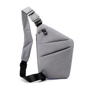 Sling Bag Men Ultra Thin Anti-theft Small Chest Bag Mini Cross Body Bags Male One Shoulder Sling For Travel Sports(Grey Left)