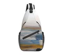 Sling Bag Modern Art Paint Abstract Hiking Daypack Crossbody Shoulder Backpack Travel Chest Pack for Men Women