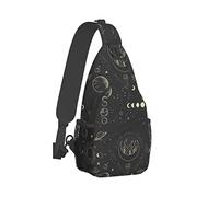 Sling Bag Moon Magic Planet Hiking Daypack Crossbody Shoulder Backpack Travel Chest Pack for Men Women