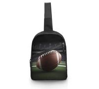 Sling Bag Multipurpose Chest Bag Crossbody American Football Printing Sling Backpack for Outdoors Hiking Traveling, style, One Size, Crossbody Backpacks