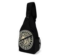 Sling Bag Odin Viking Age Wolf Norse Mythology Runes Adjustable Chest Bag Fashion Chest Pack For Hiking Women Parade