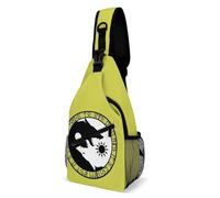 Sling Bag Odin Viking Age Wolf Norse Mythology Runes Waterproof Shoulder Bag Casual Daypack For Work Hiking Parade