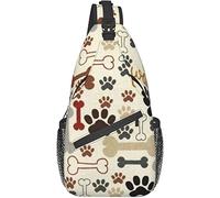 Sling Bag, paw Print Print Crossbody Sling Backpack for Casual Shoulder Women and Men