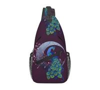 Sling Bag Peacock Dreams Adjustable Over The Shoulder Bag Lightweight Daypack For Parade Camping Work