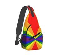Sling Bag Pride Rainbow Flag Waterproof Over The Shoulder Bag Casual Gym Bags For Everyday Parade Outdoor