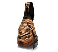 Sling Bags for Women Men Chocolate Cookie Sling Backpack Adjustable Belt Casual Chest Daypack Bum Bags