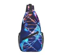 Sling Bags for Women Men DNA Genetic Helix Sling Backpack Adjustable Belt Bum Bags Fanny Pack for Travel Sports Running Hiking Waist Packs