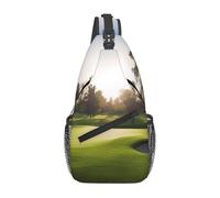 Sling Bags for Women Men Golf Course Sling Backpack Adjustable Belt Bum Bags Fanny Pack for Travel Sports Running Hiking Waist Packs, Black, One Size