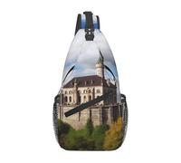 Sling Bags for Women Men Historical monuments of Armenia Sling Backpack Adjustable Belt Bum Bags Fanny Pack for Travel Sports Running Hiking Waist Packs, Black, One Size