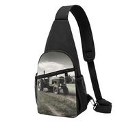 Sling Bags for Women Men Tractor Agriculture Tranquil Sling Backpack Adjustable Belt Bum Bags Fanny Pack for Travel Sports Running Hiking Waist Packs
