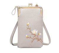 Sling billetera - bolso pequeño de falso, bolsa de hombro moderna | Bolsa de viaje delgada con una característica de correa adjustable, billetera de transporte diaria para adolescentes, gray, Siehe