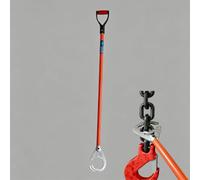 Sling Chain Grabber, Hoisting Cargo Towing Pole, Lifting Slings Chain Grabber for Pushing, Pulling, or Traction of Slings and Heavy Objects From a Safe Distance(B 128cm)