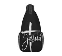 Sling Crossbody Bag Jesus Christianity Waterproof Over The Shoulder Bag Lightweight Chest Pack For Women Men Outdoor