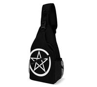 Sling Crossbody Bag Purple Triple Moon Witch Goddess Wiccan Pentagram Pentacle Waterproof Shoulder Bag Anti-Theft Daypack For Women Men Everyday
