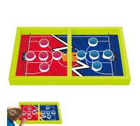 Sling Puck | Educational Wooden Interactive Two Player | Indoor Space Board Game | for Kids Aged 3+ Home Party Friend Gathering Family Night Kindergarten Preschool