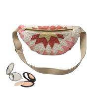 Sling Purse | Boho Quilted Adjustable Strap | Vintage Inspired Fabric Sling Bag,for Daily Outdoor Climbing Cycling Fishing Sports Camping Travel Men Girls Party