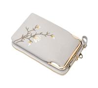 Sling Purse - Shoulder Bag | Mini Chest Bag | PU Leather Women Sling Wallet | Small Wallet with Shoulder Strap for Gym Summer Teen Girls Hiking Passport Running, Gray, Refer to description