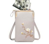 Sling Purse, Small Leather Bag with PU Design, Women Shoulder Bag for Daily Use, Secure Zipper, Easy Carry Function, Trendy Tool, Fashion Accessory for Teens, 4.3, gray, Siehe Beschreibung