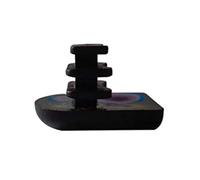 Sling Rail END CAPS | FITS Agio Brand Patio Furniture | 16 Pack (Half Oval, Black)