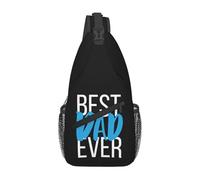 Sling Shoulder Bags Best Dad Ever Happy Father'S Day Chest Bag Anti-Theft Backpack Lightweight Sling Bag For Travelling Hiking Runner