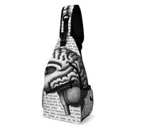 Sling Shoulder Bags Brain Structure Crossbody Leisure Sling Bag Sports Backpack For Runner Hiking Workout