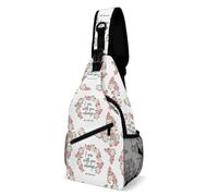 Sling Shoulder Bags Christianty Holy Writ Verse Prayers Get Well Soon Backpack Lightweight Shoulder Bags Unisex Sling Bag For Runner Cycling Workout