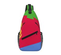 Sling Shoulder Bags Eritrea Flag Crossbody Unisex Shoulder Bags Lightweight Backpack For Workout Travelling Cycling
