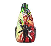 Sling Shoulder Bags Helluva Boss Backpack Anti-Theft Shoulder Bags Unisex Crossbody For Workout Travelling Hiking