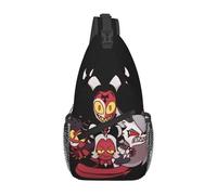 Sling Shoulder Bags Helluva Boss Backpack Lightweight Shoulder Bags Sports Sling Bag For Workout Hiking Cycling