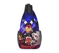 Sling Shoulder Bags Helluva Boss Crossbody Lightweight Sling Bag Leisure Shoulder Bags For Runner Travelling Cycling