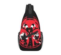 Sling Shoulder Bags Helluva Boss Crossbody Sports Sling Bag Anti-Theft Backpack For Runner Hiking Travelling
