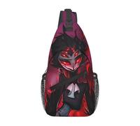 Sling Shoulder Bags Helluva Boss Shoulder Bags Lightweight Crossbody Leisure Sling Bag For Travelling Hiking Cycling