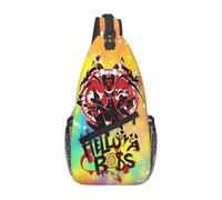 Sling Shoulder Bags Helluva Boss Sling Bag Lightweight Crossbody Sports Backpack For Workout Hiking Travelling