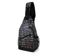 Sling Shoulder Bags Math Formula Backpack Leisure Crossbody Anti-Theft Shoulder Bags For Hiking Workout Runner