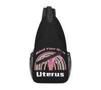 Sling Shoulder Bags Mind Your Own Uterus Pro Choice Feminist Women'S Rights Backpack Anti-Theft Shoulder Bags Unisex Chest Bag For Travelling Runner Workout