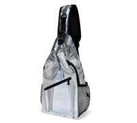 Sling Shoulder Bags Two Gray Wolves Snow Shoulder Bags Lightweight Backpack Sports Sling Bag For Runner Cycling Hiking