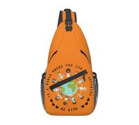 Sling Shoulder Bags Unity Day - In A World Be Kind Kids Earth Anti Bullying Oranges Sling Bag Leisure Chest Bag Lightweight Crossbody For Runner Cycling Hiking