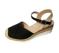 Slingback Court for Women Espadrille Shoes Breeze Between Your Toes Black
