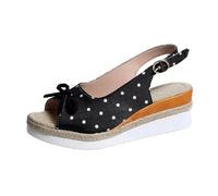 Slingback Sandals For Men Bow Sandals For Women Elegant Fish Mouth Sandal Smart Wave Point Printed Sandal Buckle Roman Sliders Summer Breathable Sliders Work Formal Slides For Ladies