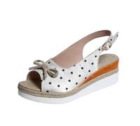 Slingback Sandals For Men Bow Sandals For Women Elegant Fish Mouth Sandal Smart Wave Point Printed Sandal Buckle Roman Sliders Summer Breathable Sliders Work Formal Slides For Ladies