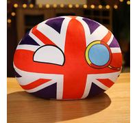 SLINGDA Countryballs Plush Toy - USA, France, Canada, England, Germany, Japan, China, Mini Pillow Country Ball