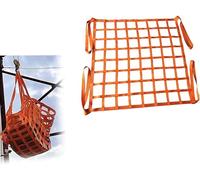 Slings Cargo Lifting Net Flat Nylon Sling Lifting Net, Square Mesh Tear Resistant Safety Net Belt, Hanging Net/Color/1 * 1M/Mesh 10Cm/Load 2T