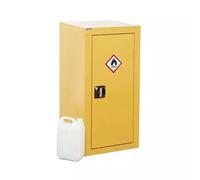 Slingsby Express Flammable Hazardous Substance Storage Cabinet With 1 Shelf COSHH 75Kg Capacity H900 x W460 x D460mm Yellow - 314290
